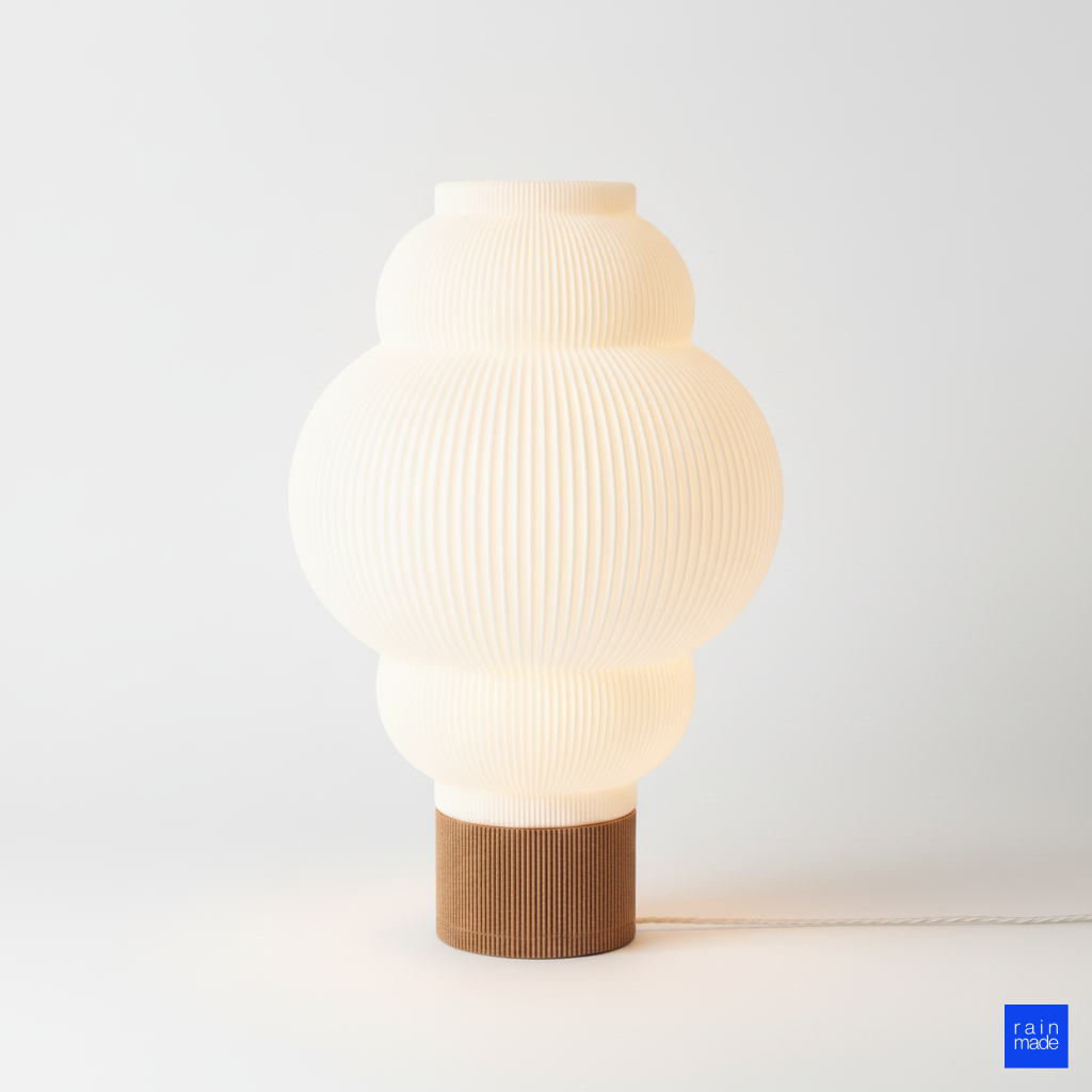 Katmanlı modern nimbus masa lambası beyaz minimalist