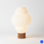 Katmanlı modern nimbus masa lambası beyaz minimalist