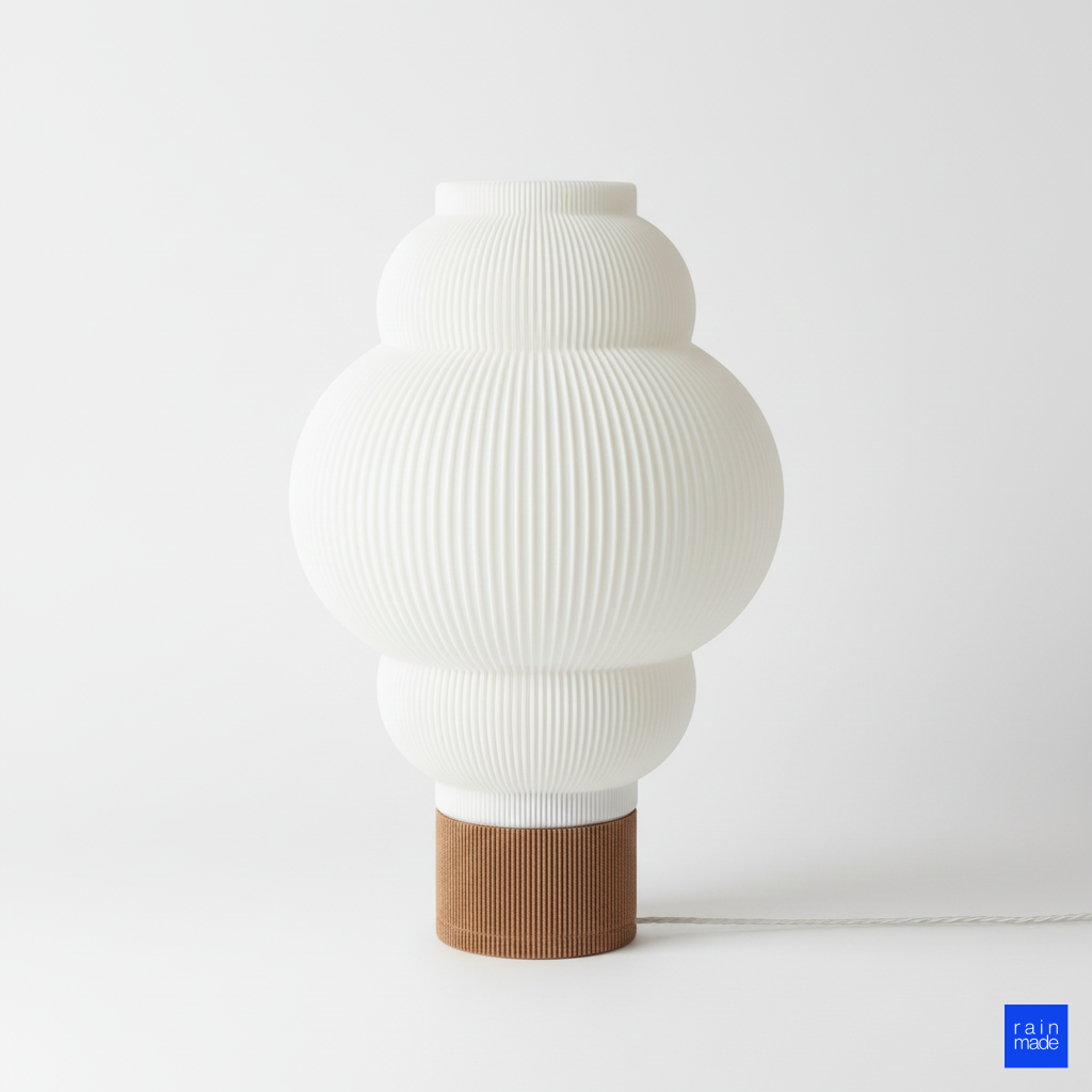 Katmanlı modern nimbus masa lambası beyaz minimalist