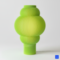 Katmanlı modern nimbus masa lambası yeşil 3D baskı