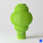 Katmanlı modern nimbus masa lambası yeşil 3D baskı
