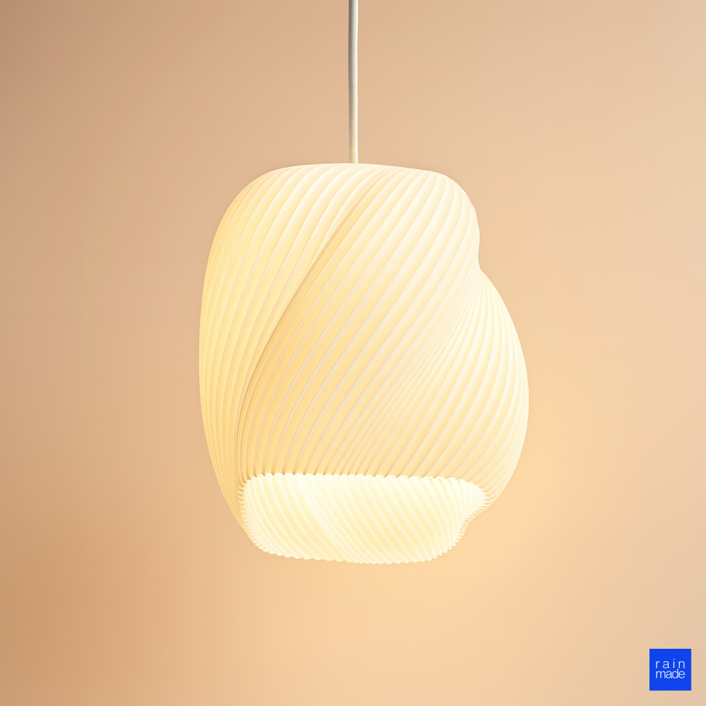 Bükümlü tasarım twist avize dekoratif aydınlatma